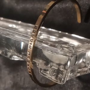 Mantra bands inspirational cuff bracelet. Dream Bigger